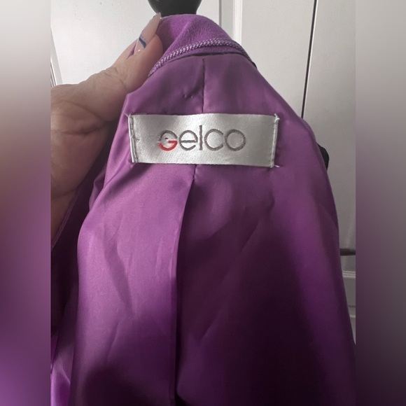 Women's Purple Double-Breasted Jacket - Picture 11 of 16